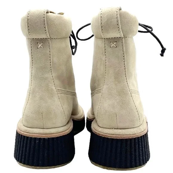 NWT Rag & Bone Boots Sloane Lace-Up Boot Paloma Beige Suede Shoes Women’s Size 8